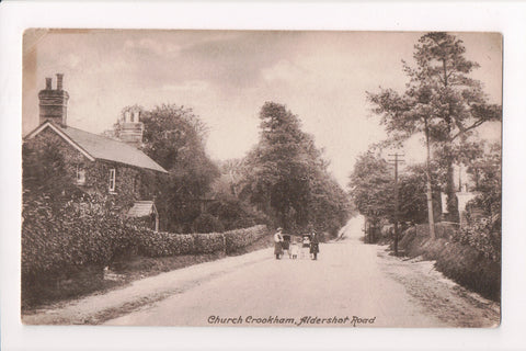 Foreign postcard - CROOKHAM, Hampshire, UK - Aldershot Rd, Church (ONLY Digital