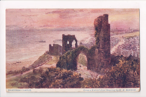 Foreign postcard - Hastings, Sussex - Hastings Castle, pier, city - JR0015