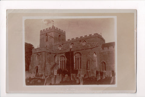 Foreign postcard - KEMPSTON, Bedfordshire, UK - Cemetery, graves, church - JR002