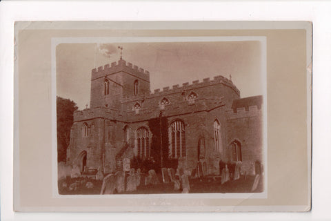 Foreign postcard - Kempston, Bedfordshire, UK - Cemetery, graves, church - JR002