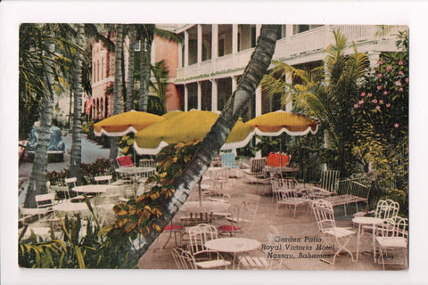 Foreign postcard - Nassau, Bahamas - Royal Victoria Hotel Patio - A10108