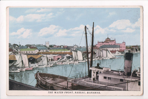 Foreign postcard - Nassau, Bahamas - Water Front (ONLY Digital Copy Avail) - B11019