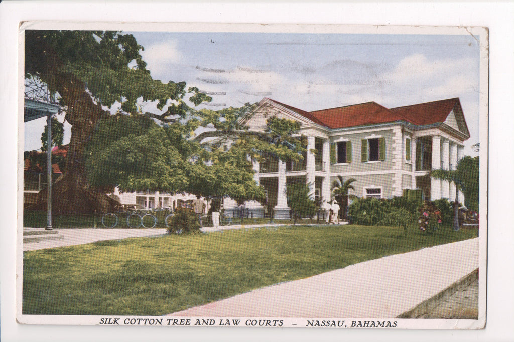 Foreign postcard - Nassau, Bahamas - Law Courts from @1931 - F11029