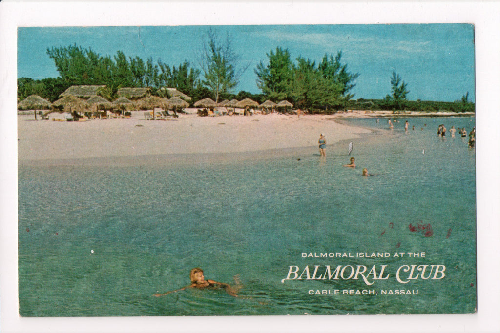 Foreign postcard - Nassau, Bahamas - Cable Beach - Balmoral Club - F11070