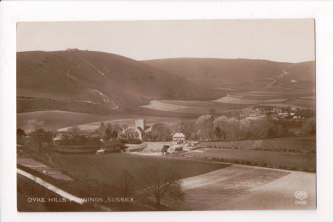 Foreign postcard - POYNINGS, Sussex, UK - Dyke Hills - EAS RPPC - JR0019