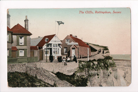 Foreign postcard - ROTTINGDEAN, Sussex, UK - The Cliffs, Geisha Restaurant - JR0010
