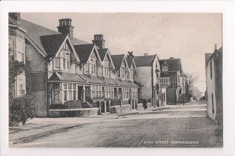 Foreign postcard - ROTTINGDEAN, Sussex, UK - High Street - JR0018