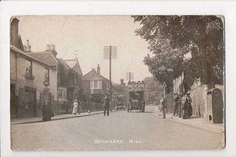 Foreign postcard - STANMORE HILL, UK - Double Decker vehicle (ONLY Digital Copy