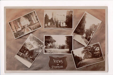 Foreign postcard - STANMORE, UK - multi views - @1912 RPPC postcard - JR0128