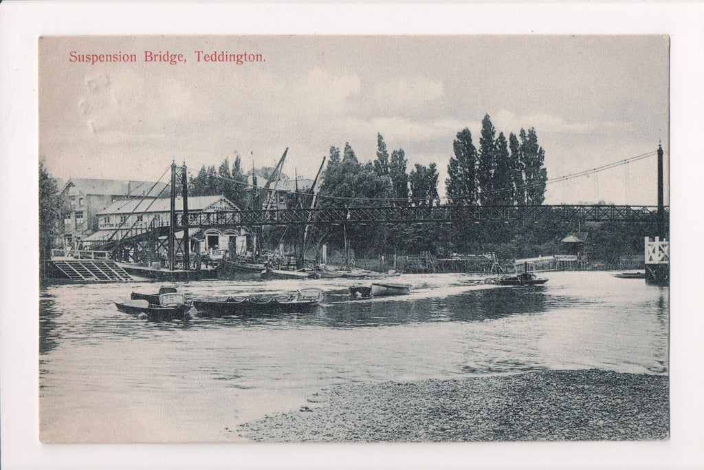 Foreign postcard - TEDDINGTON, UK - Suspension Bridge - JR0120